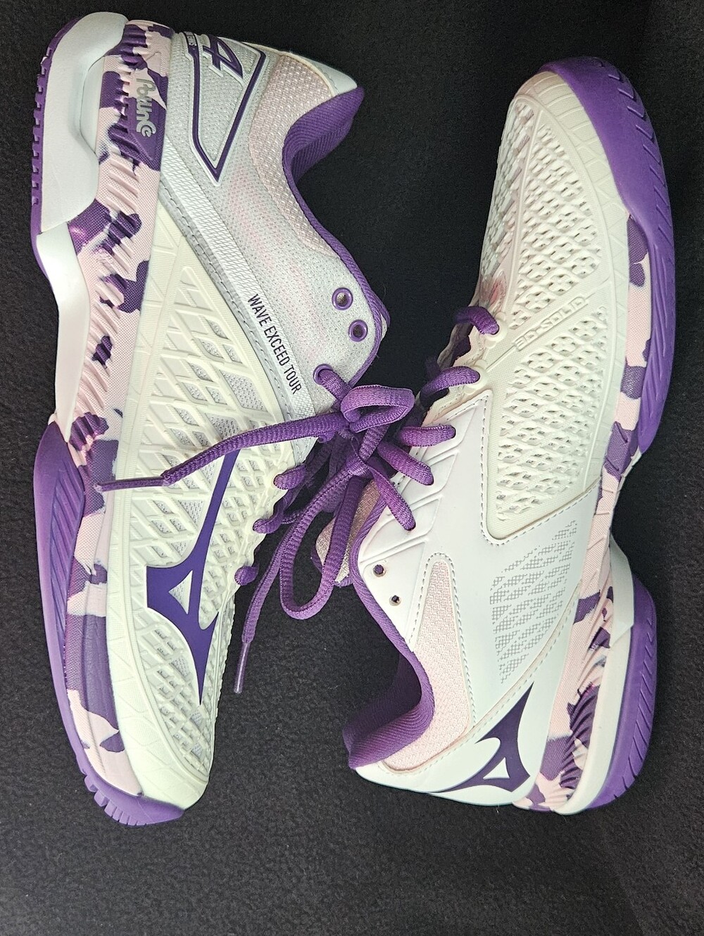 Mizuno Wave Exceed Tour 4 Tennis Shoes - Purple/White - Size 7
